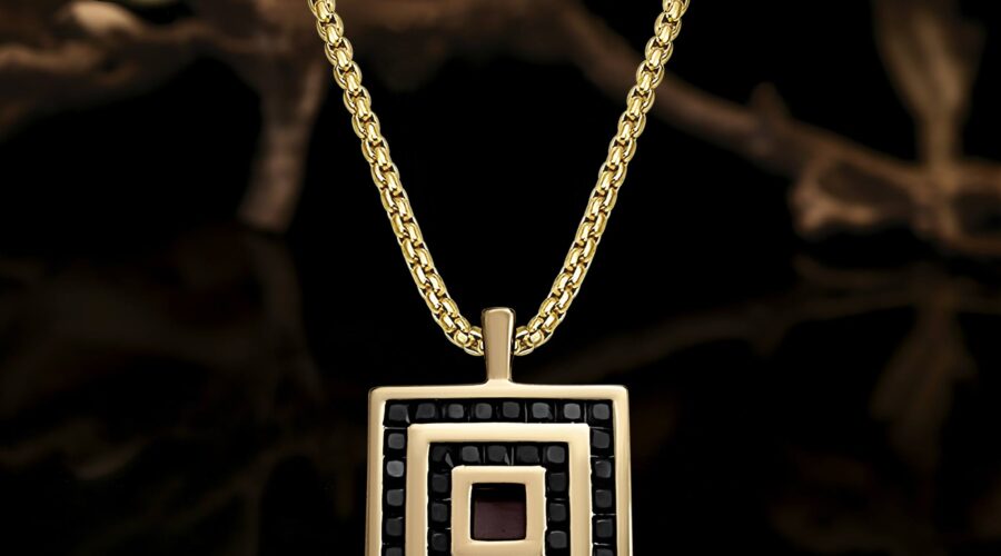Gold Necklaces Online Plain Pendant and Bible Inside From My Nano Jewelry